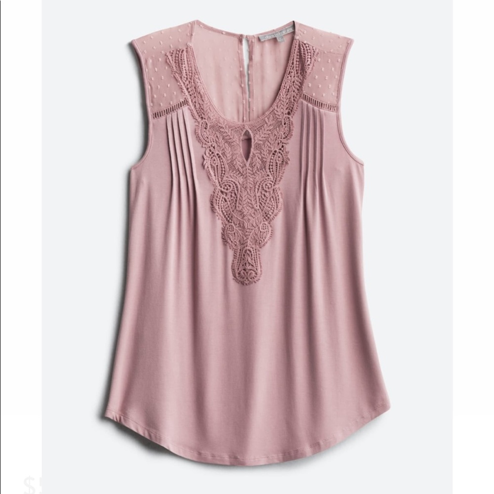 💙Daniel Rainn Lace Pink / Blush Tank - PS 💙